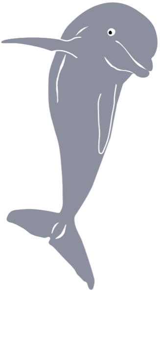 Jumping Dolphin - Coat Of Arms Dolphin (327x700), Png Download