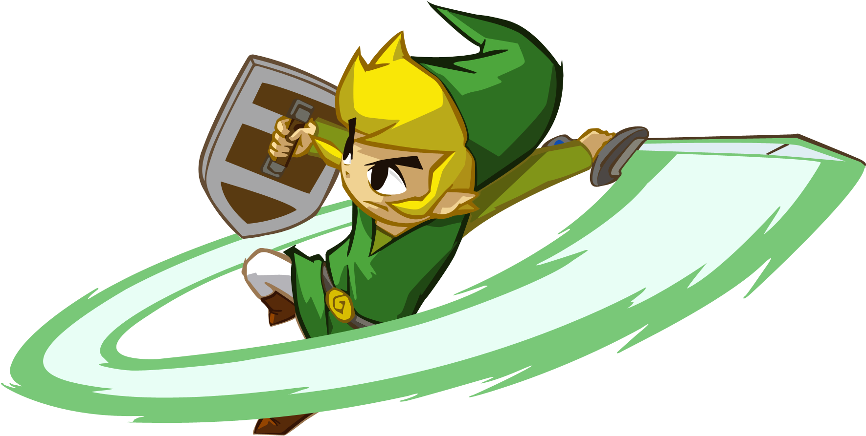 Zelda Vector Png Clip Art Transparent Library - Toon Link Spirit Tracks (1920x1080), Png Download