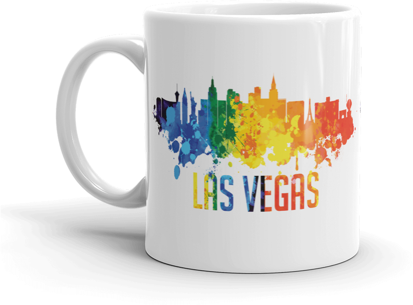 Las Vegas Nevada City Skyline Coffee Mug - Mug (1000x1000), Png Download