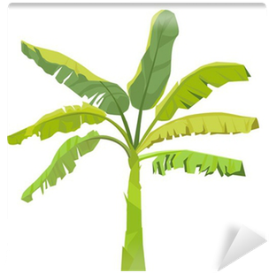 Banana Tree Leaf Vector (400x400), Png Download
