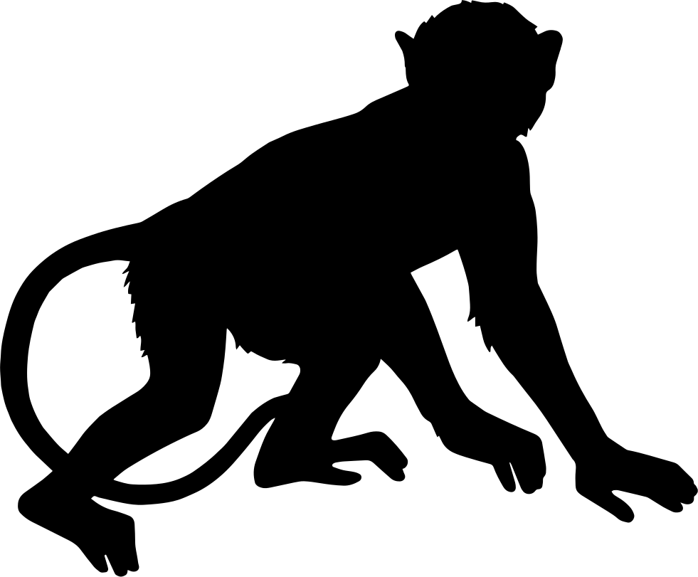 Singe Icon Download Monkey Comments - Monkey Silhouette Png | Transparent PNG ...