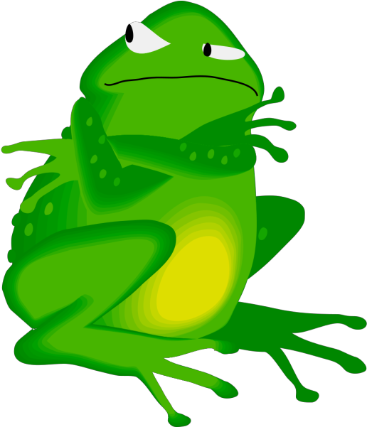 How To Set Use Grumpy Frog Svg Vector (510x595), Png Download