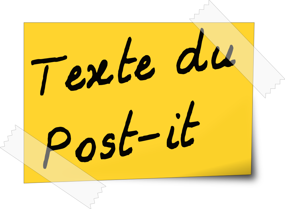 How To Set Use Post It Clipart (600x439), Png Download