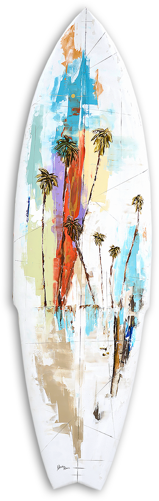 Holly Adam - Surfboard (807x1800), Png Download