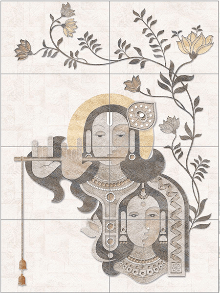 Radhe Krishna Poster - Radha Krishna (600x600), Png Download
