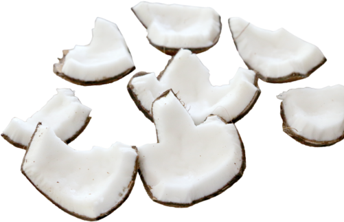 Cocco Aperto - Coconut Pieces Png (500x401), Png Download