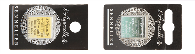 Sennelier-watercolour2 - Sennelier French Wc Half Pan Ultramarine Deep (670x184), Png Download