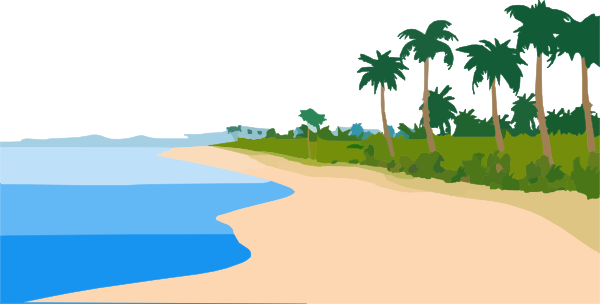 Free Icons Png - Sea Shore Clip Art (600x304), Png Download