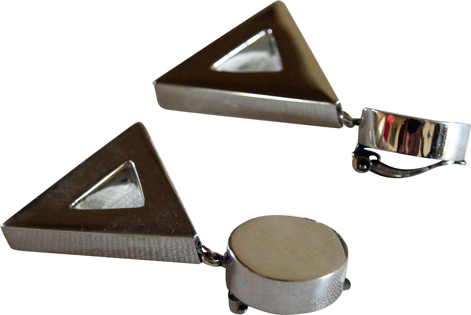 Modernist Silver Earrings Brenda Schoenfeld - Triangle (1648x1648), Png Download