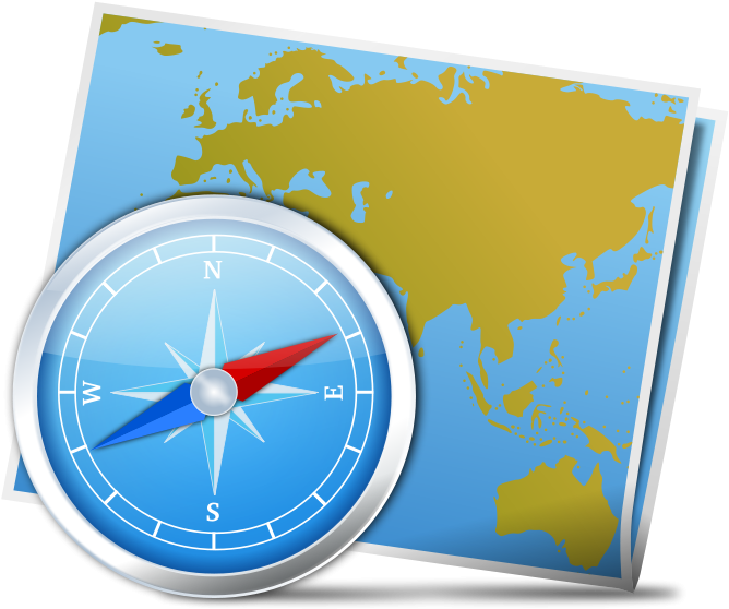 Map And Compass Png - Map And Compass Clip Art (800x689), Png Download