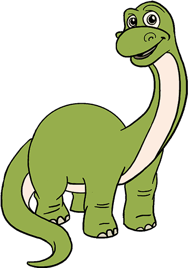Sink Your Teeth Into This - Long Neck Dinosaurs Cartoon (500x500), Png Download