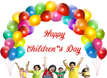 Children's Day Png Transparent Images - Birthday Balloons Images Png (424x320), Png Download