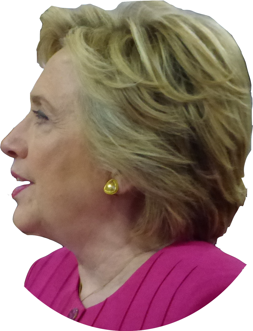 Hillary Rodham Clinton Oval Transparent - Layered Hair (1325x1580), Png Download