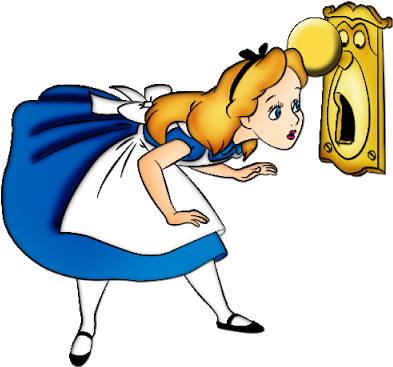 Alice In Wonderland Clipart Door Knob - Alice In Wonderland Wall (400x400), Png Download