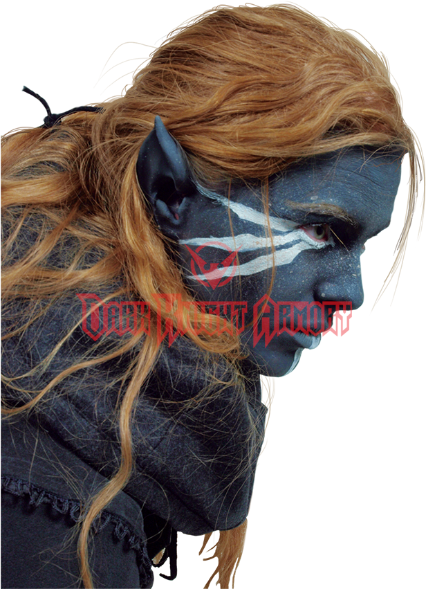 Epic Effect Dark Elf Ears Prosthetic - Dark Elf Brown Hair (850x850), Png Download
