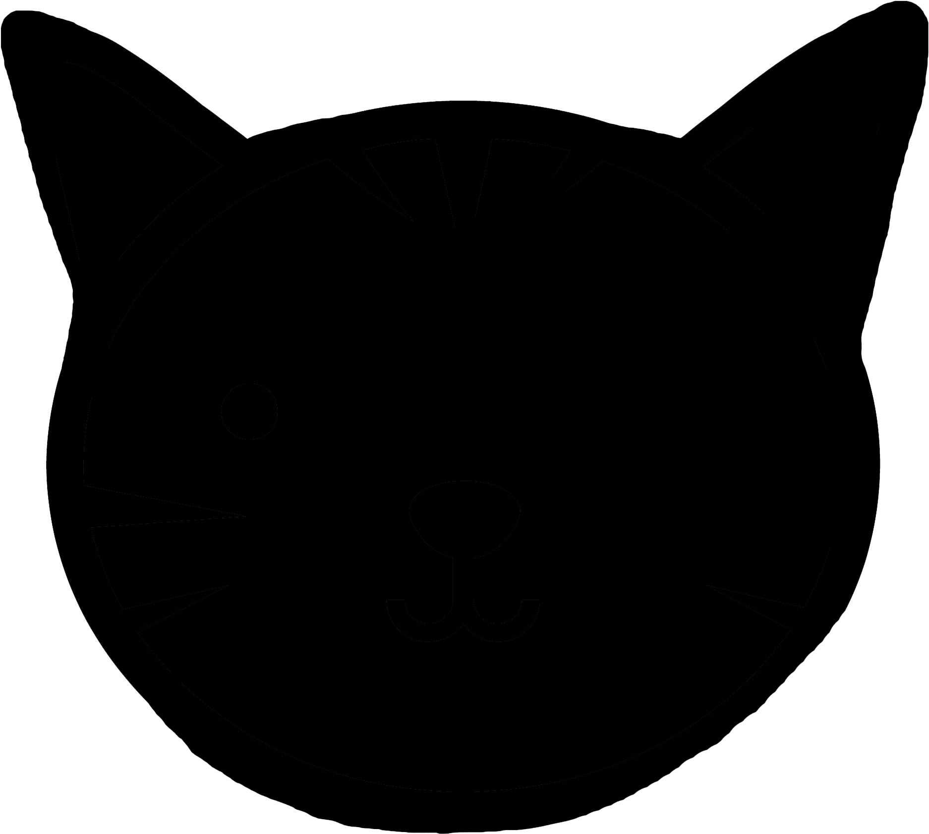 Once Your Cats Are Cut Out, Letter Away On Them To - Cat (2000x2000), Png Download