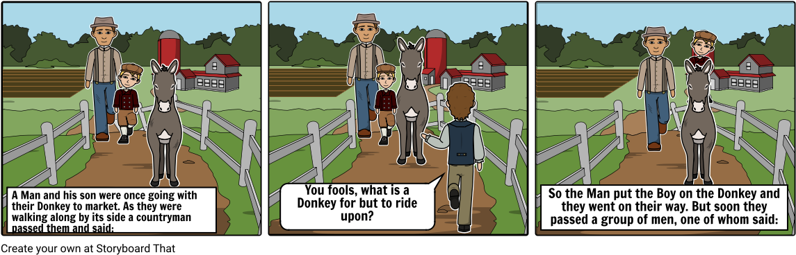 The Man, The Boy, And The Donkey - Man (1164x385), Png Download