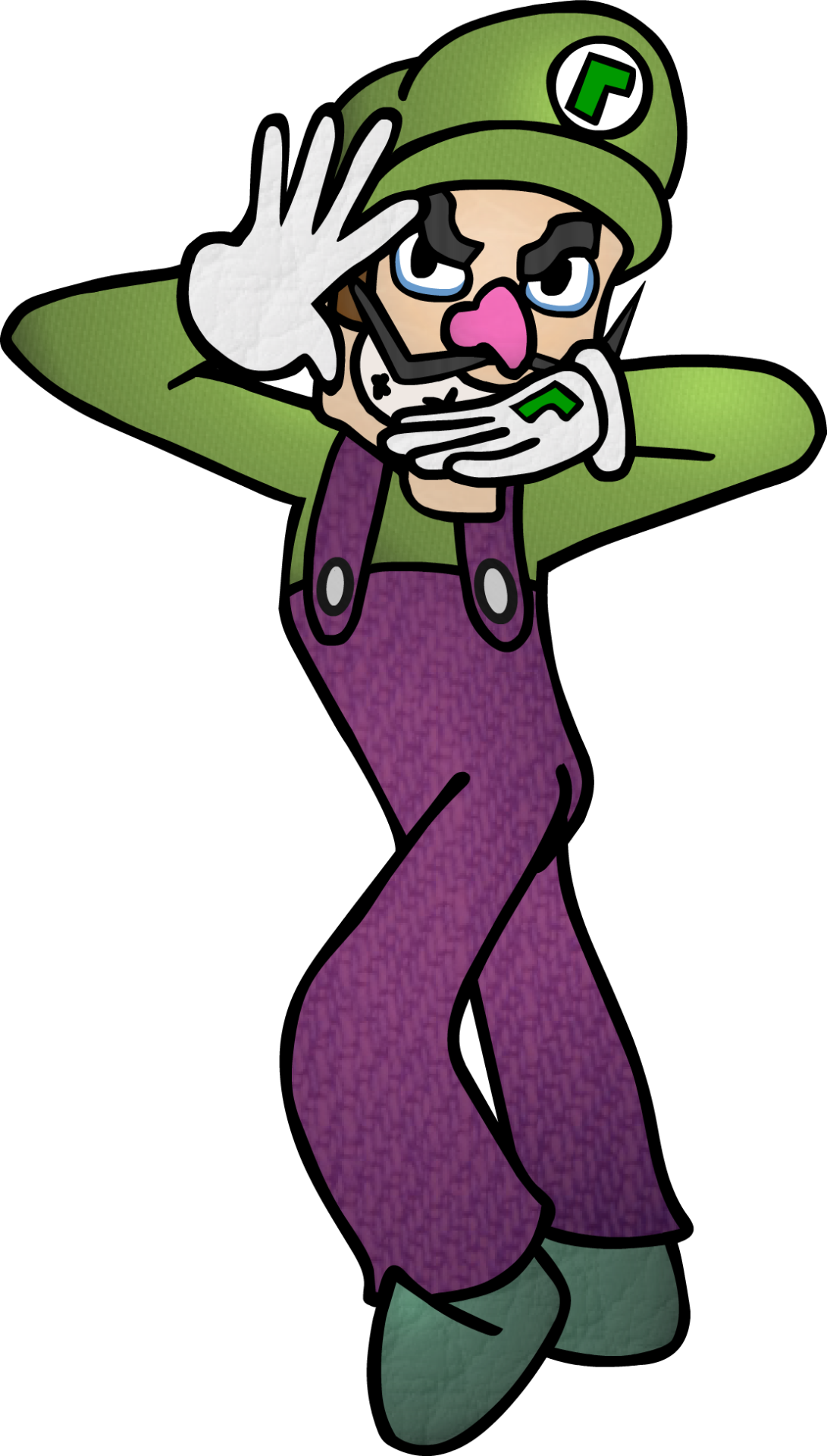 Weekly Waa I Hope You're Still Watching The Jojo Part - Waluigi Josuke (1091x1920), Png Download