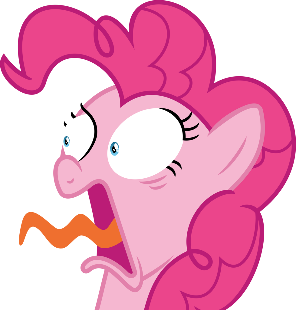 Thejawbr34ker's Avatar - Pinkie Pie Vector Shocked (573x600), Png Download