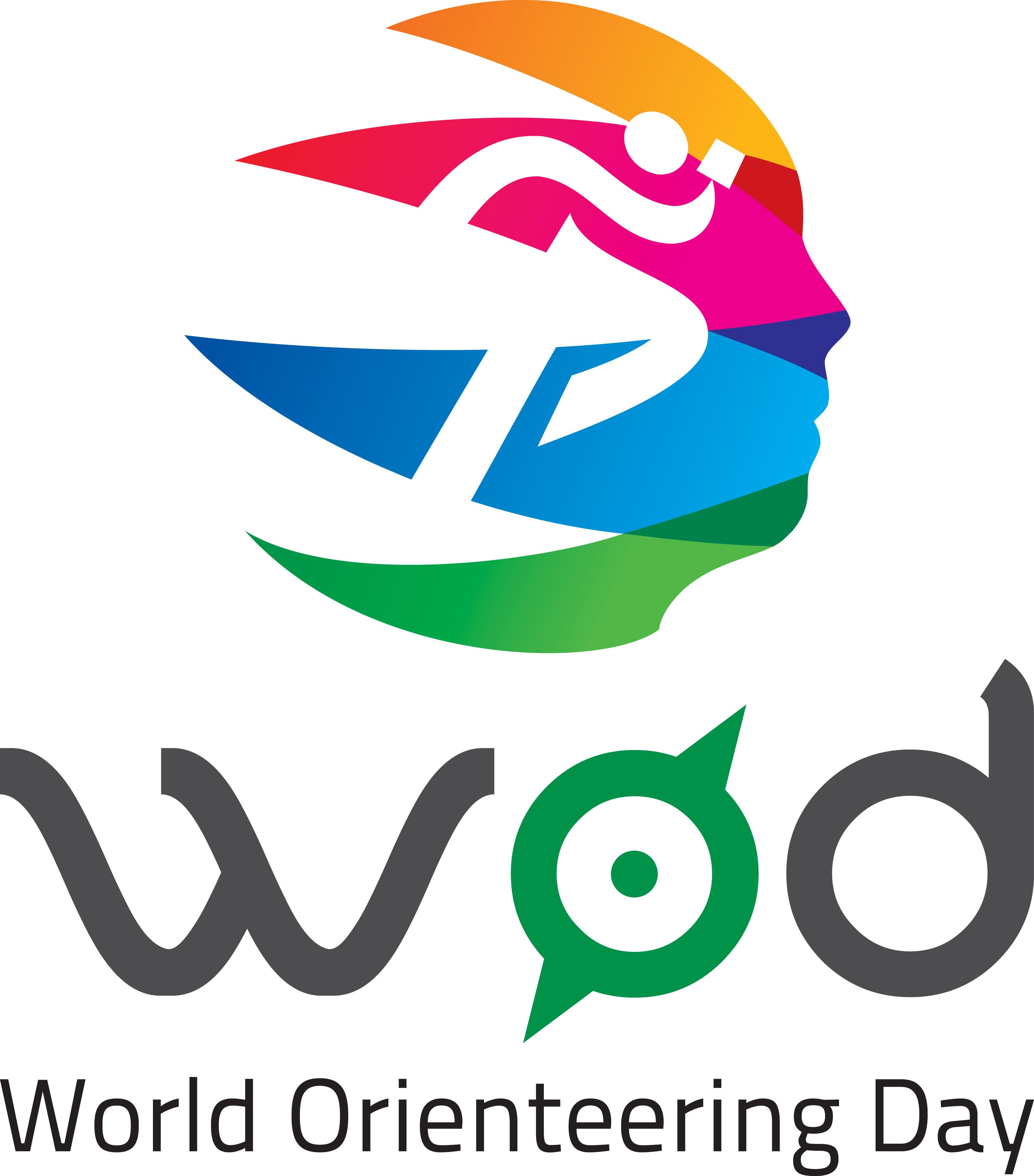 Black, Color & White - World Orienteering Day 2018 (3198x3638), Png Download