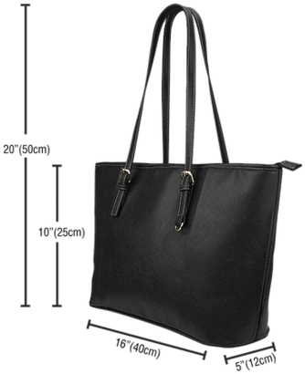 Dog Paw Small Leather Tote - Large Tote Bag Dimensions (600x473), Png Download