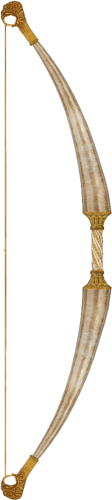 Golden Bow - Gold Bow And Arrow (731x975), Png Download