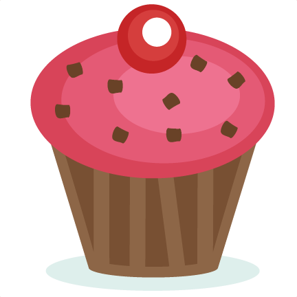 Pink Cupcake Svg Cutting File Svg Cut Files Birthday - Illustration (432x432), Png Download