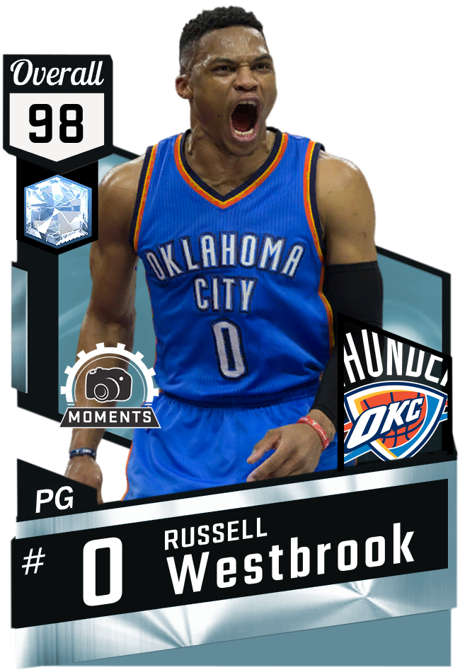 99 Overall Russell Westbrook (325x475), Png Download