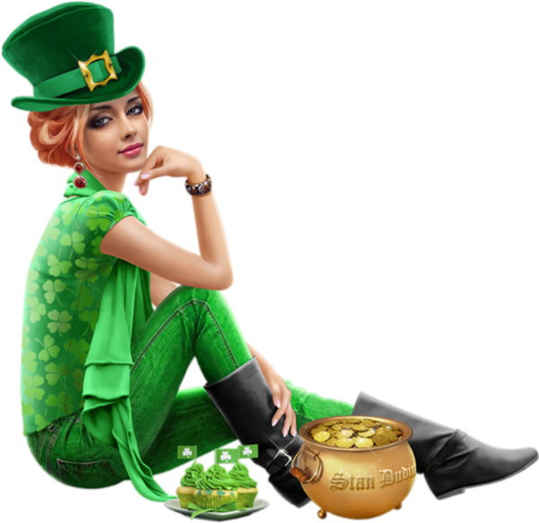 Share This Image - Tube Création Pour Saint Patrick (600x591), Png Download