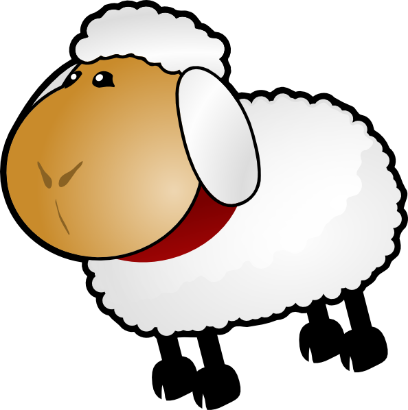 Graphic Library Stock Rotate Clip Art At Clker Com - Sheep Clipart Png (594x598), Png Download