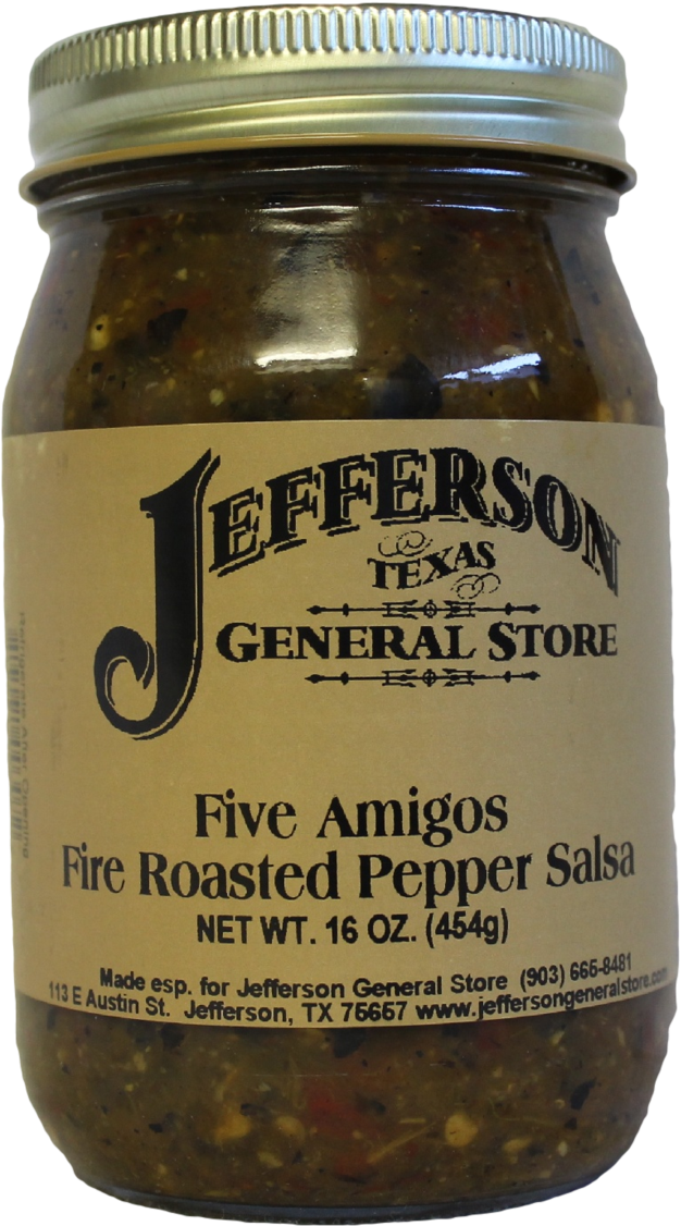 Five Amigos Fire Roasted Pepper Salsa - Jefferson General Store (2048x1365), Png Download