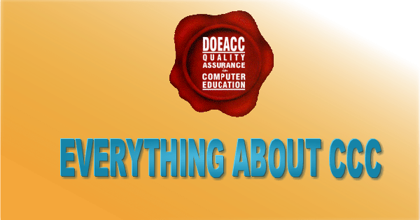 Agra Doeacc Ccc Certification Via Nielit - Doeacc (600x315), Png Download