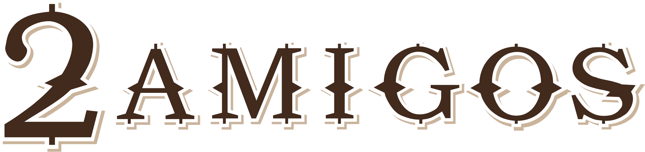 2amigos - 2 Amigos (2251x532), Png Download