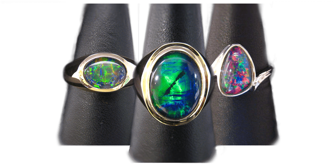 The Australian Opal - Engagement Ring (1130x567), Png Download