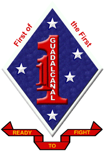1st Marine Regiment Logo (416x599), Png Download