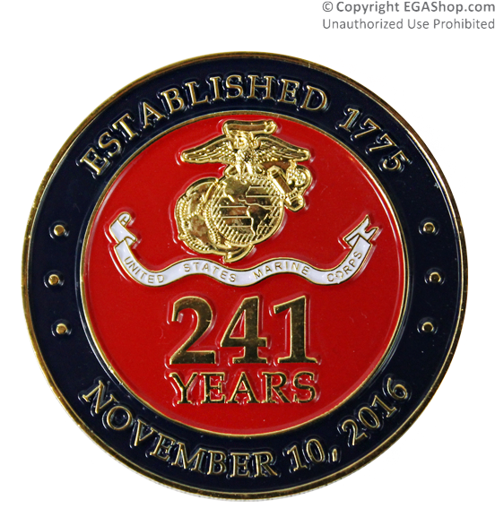Nov 10th United States Marines Celebrate 241st Birthday - Marine Corps Birthday 2016 (600x600), Png Download