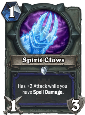One Night In Karazhan Live Stream - Spirit Claws Nerf (307x465), Png Download