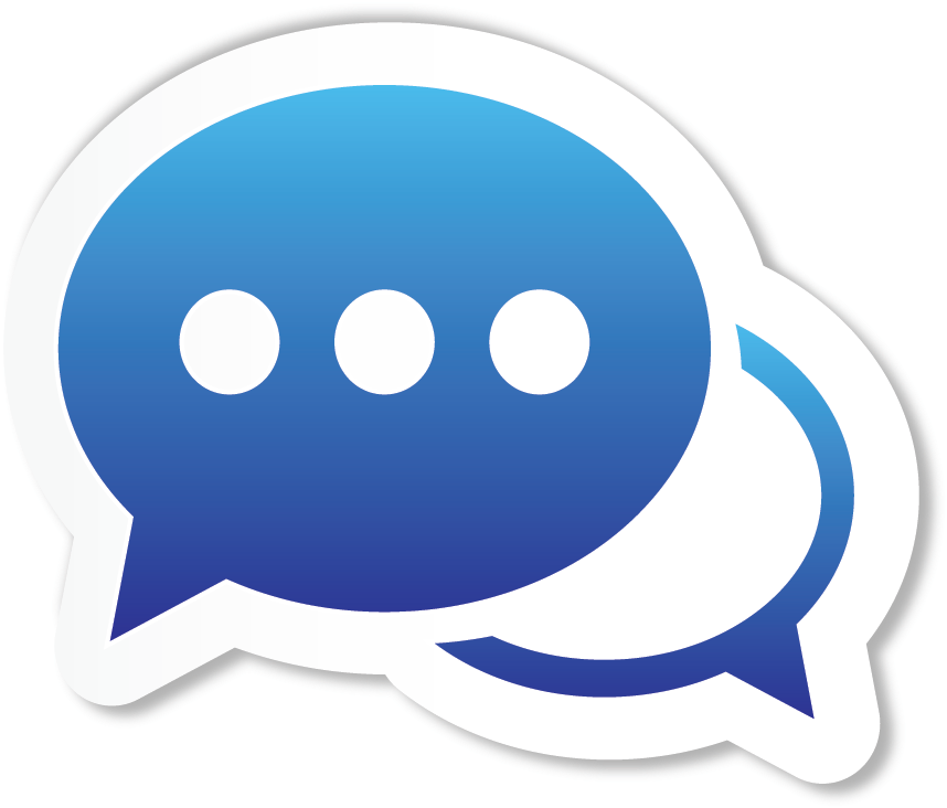 Blue Speech Icon - Circle (1130x1005), Png Download