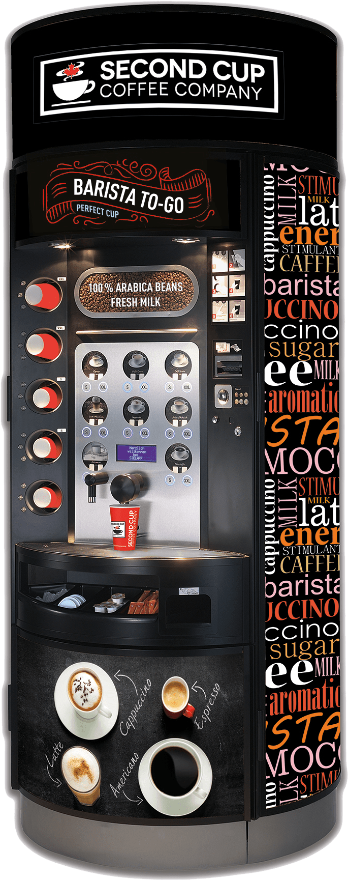 Barista To-go Vending - Craft Coffee Vending Machines (886x1847), Png Download
