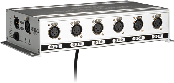 Dmx 5 - 3 Splitter - Stellar Labs 8 Way Isolated Dmx Splitter Dmx-split8 (800x534), Png Download