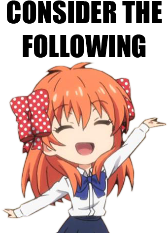 148 Kb Png - Consider The Following Anime (340x495), Png Download