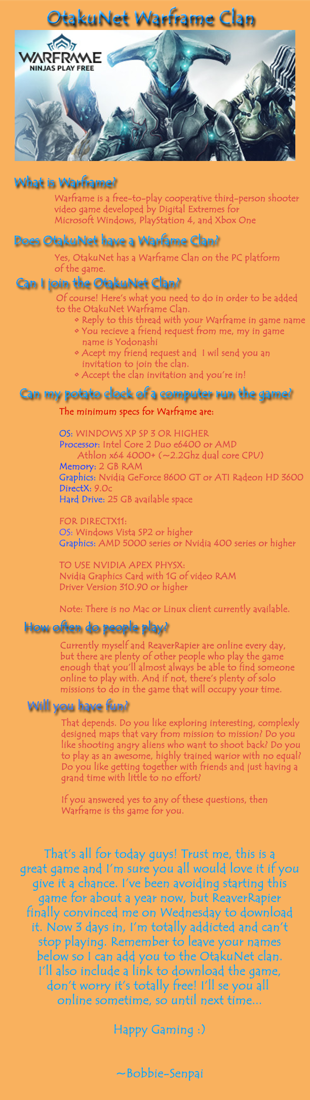 7hxothi - Warframe Game Guide (612x2166), Png Download