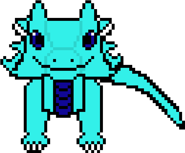 Dragon Sprite -tail - Pixel Art (960x760), Png Download