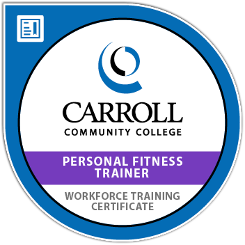 Digital Badge Personal Fitness Trainer - Carroll Community College (352x352), Png Download