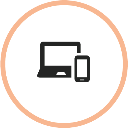 White Tech Icon - Circle (576x462), Png Download