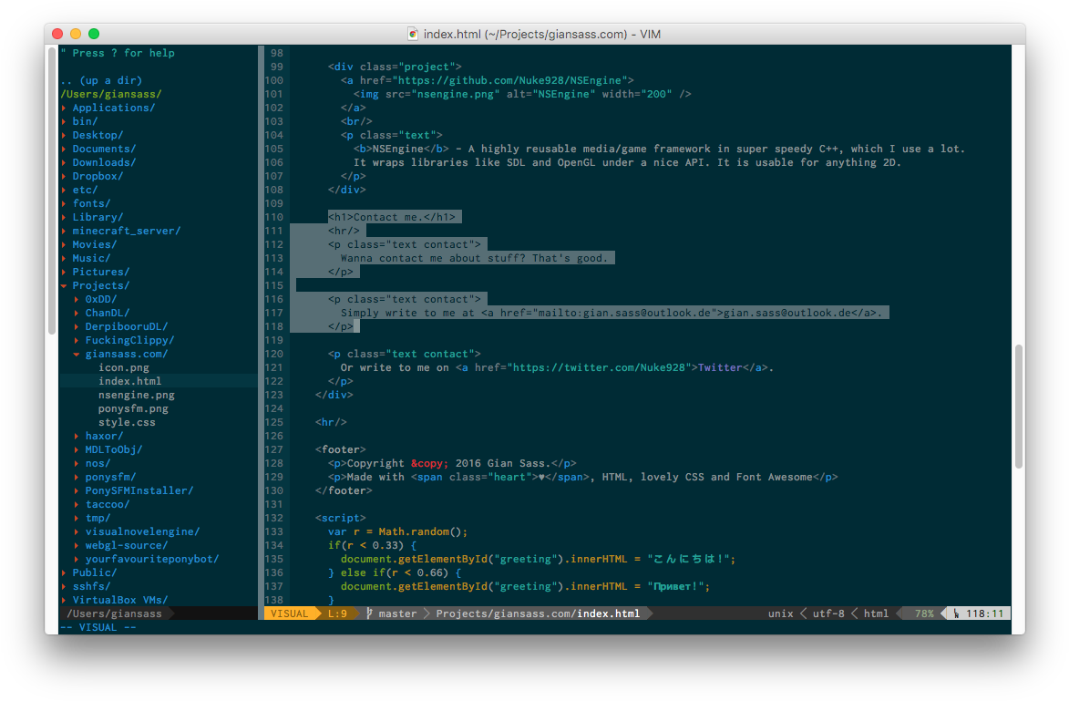 My Vim Setup - Vim (1188x782), Png Download