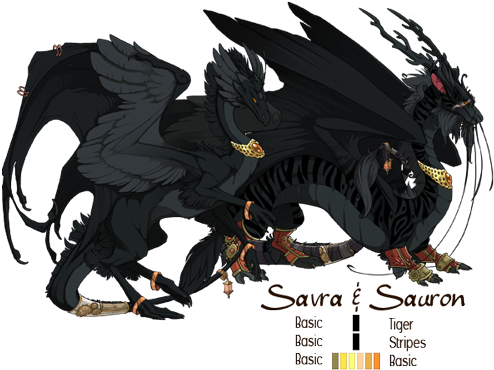 Savra-sauron - Brutal Headdress Flight Rising (500x375), Png Download