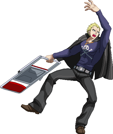 P4arena Kanji Thisllhurt - Kanji Tatsumi Persona 4 Arena (389x459), Png Download