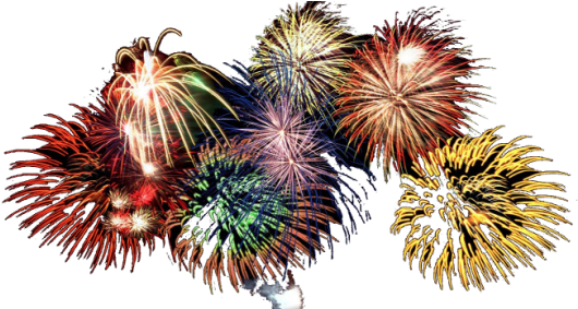 New Years Eve Firewo - New Years Eve Fireworks (651x282), Png Download