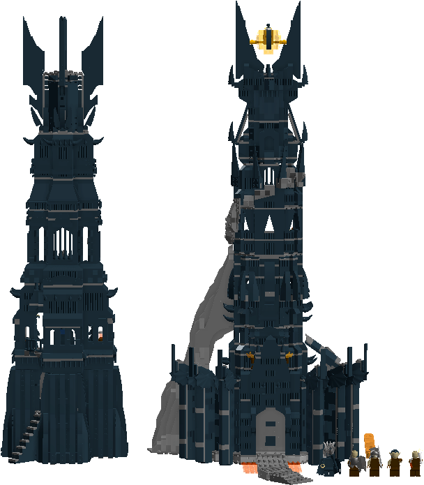 Lego The Lord Of The Rings Barad Dur (709x750), Png Download